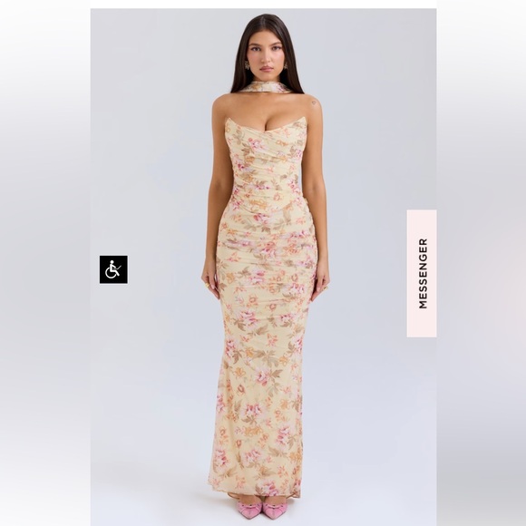 CASSIDY

HONEYFLOWER PRINT FLUTED HEM MAXI SKIRt and CORSET - Picture 2 of 7